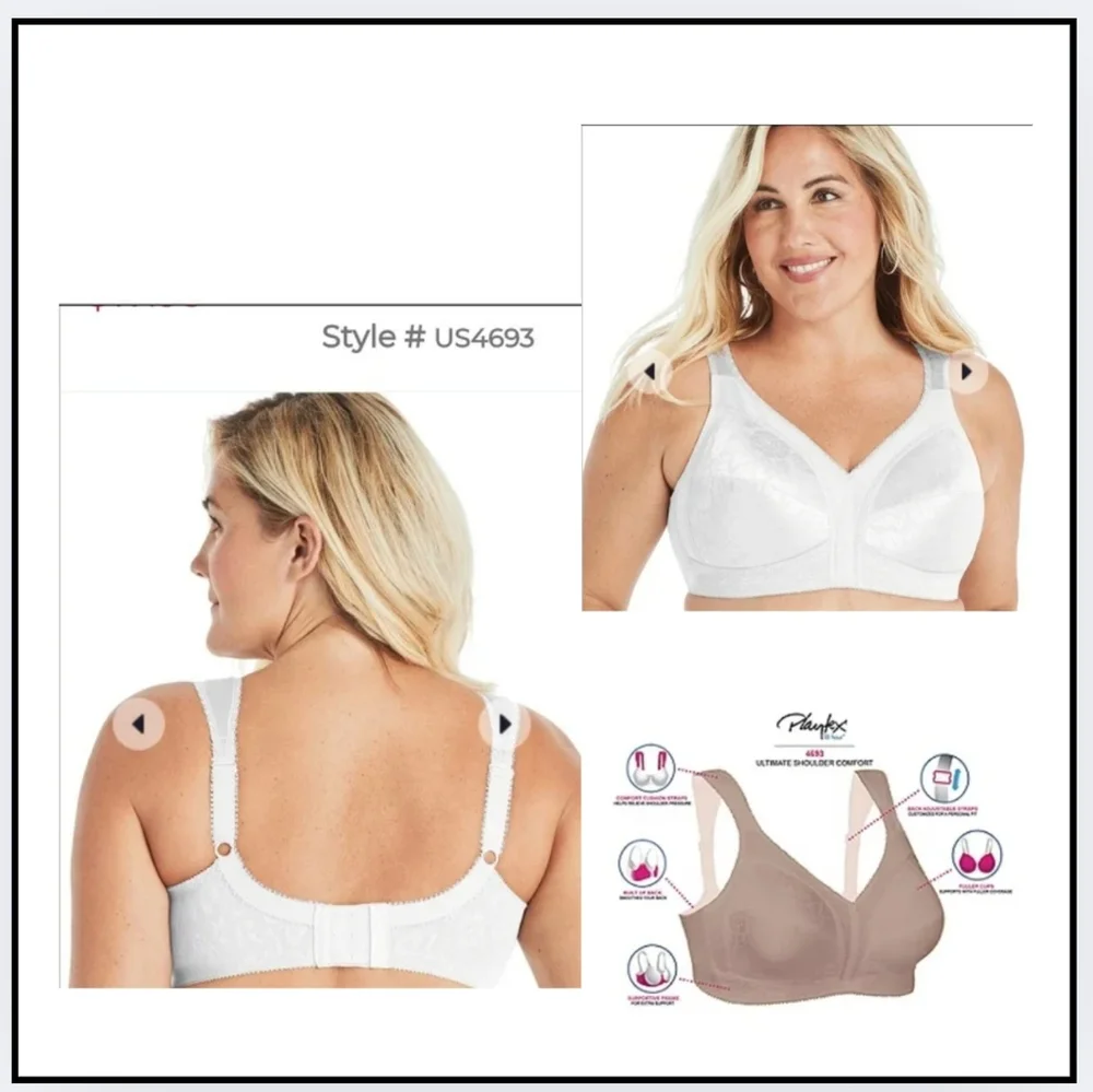 🔥 VTG / NEW / PLAYTEX 18hr BRA / WHITE - Picture 3 of 13